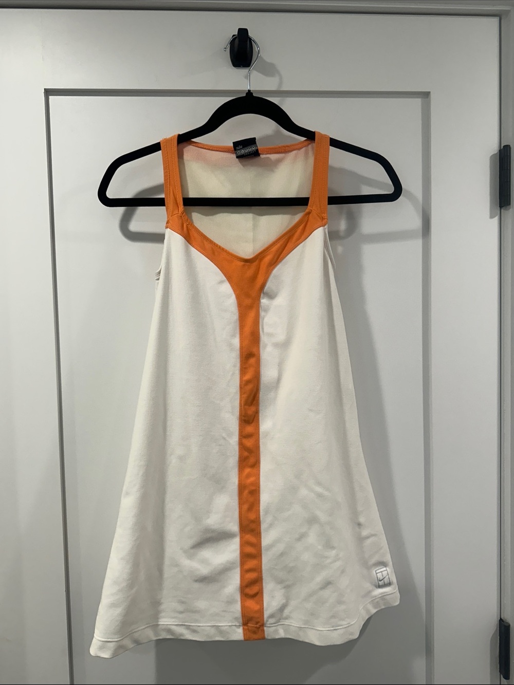 Nike Cream Dress w/ Orange Trim - Size Small